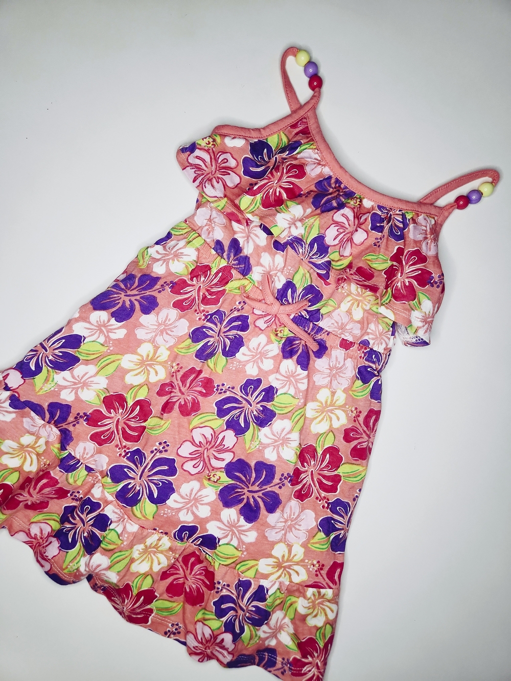 Star Ride Floral Mini Dress Pink Girls 3T